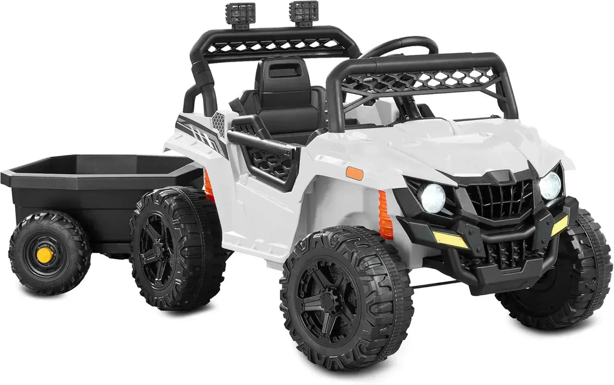 Children's black UTV electric children's car