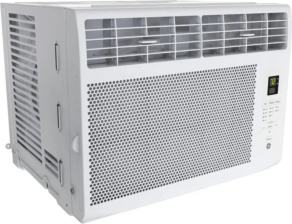 GE Window Air Conditioner Unit 5,000 BTU for Small Rooms up to 150 sq ft Manual Adjustable Fan