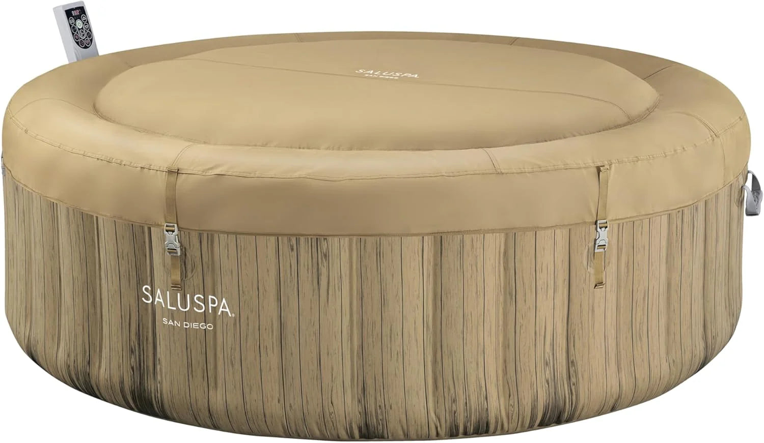 Bestway SaluSpa Miami EnergySense AirJet Inflatable Hot Tub Spa (71 x 26) | Portable Hot Tub with 2 Covers (1 Energy-Efficient Thermal Cover and 1 Standard Cover) | Fits Up to 2-4 Persons | Black